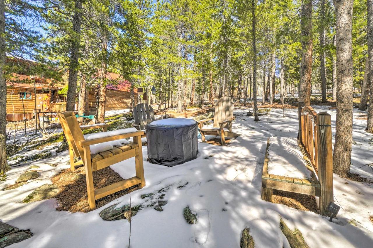 Secluded Black Hawk Log Cabin With Fire Pit! Exterior foto